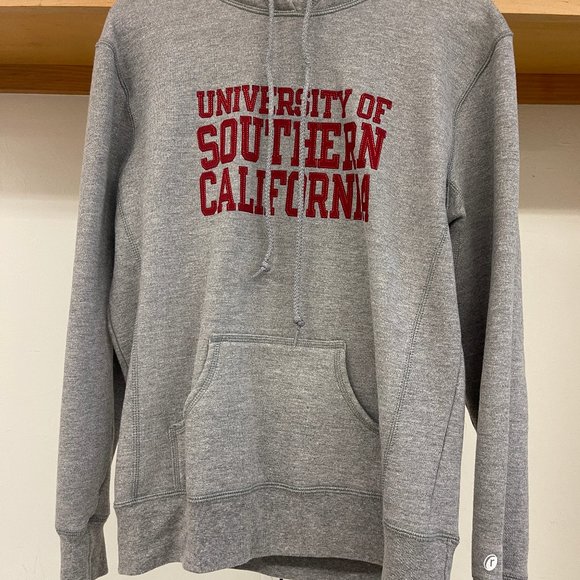 Russell University Of Southern California Embroidered Hoodie Gray Size L - Picture 3 of 7